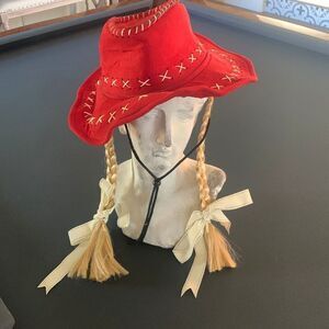 Cowgirl  Hat w/ Braids